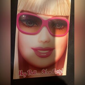 Vintage Barbie invitations for a party 8 total 2009 Barbie doll face